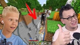 Huge abandoned mine! Survival with dad in minecraft # 04