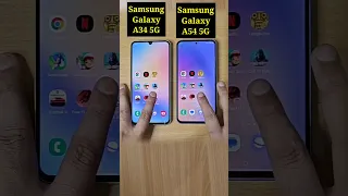 Samsung Galaxy A54 5G Vs Samsung Galaxy A34 5G Speed Test Comparison |