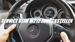 Service zurückstellen bei Mercedes Benz E-Klasse W212 W207 A207 C207 + Rollentest + Fahrzeugdaten