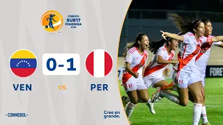 VENEZUELA vs. PERÚ [0-1] | RESUMEN | CONMEBOL SUB17 FEM | FASE DE GRUPOS