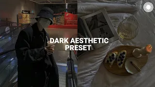 Dark Aesthetic filter | Instagram feed theme | vsco filters tutorial