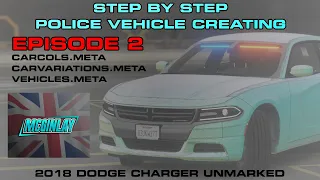 CREATING A NON ELS POLICE VEHICLE STEP BY STEP | EPISODE 2 | CARCOLS.META AND IN GAME! | ZMODELER 3