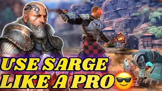 How to use Sarge Like a PRO😎 in Shadow Fight arena