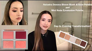 NATASHA DENONA DAY TO EVENING LOOK TRANSFORMATION  Bloom Blush & Glow Palette