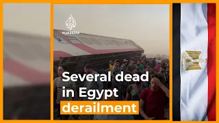 At least 11 dead, many injured in Egypt train derailment | AJ #shorts