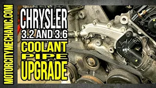 Chrysler 3.2 and 3.6 coolant pipe upgrade from Dorman Products