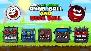 RED BALL 4: ANGEL AND DEVIL BALL VS DUO ALL BOSSES 'Fusion Battle' GAMEPLAY VOLUME 1,2,3,4,5