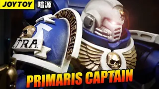 Joy Toy Ultramarines Veteran Primaris Captain Warhammer 40K 1/18 action figure review & unboxing