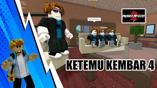 KETEMU 4 ANAK KEMBAR MAIN MURDER MYSTERY 2 - ROBLOX INDONEISA