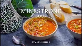 Simple MINESTRONE SOUP summer edition
