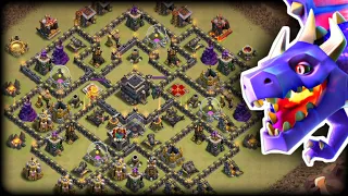 Th9 Zap Dragon Guide! ⭐⭐⭐ War Attack Strategy with Army Copy Link - 2022 | Clash of Clans - Coc