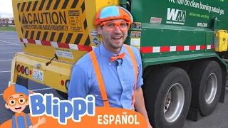 Blippi recicla con los camiones de la basura | Aprende con blippi | Videos educativos para niños