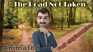 The road not taken class 9 | the road not taken class 9 animation | robert frost | explanation #bkp