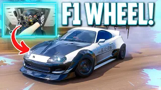 I TRIED TO DRIFT WITH A FORMULA 1 Wheel! - Forza Horizon 5 (Steering Wheel + Shifter) Gameplay