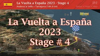 La Vuelta 2023, Stage 4 (Andorra la Vella - Tarragona), course, route, profile, animation