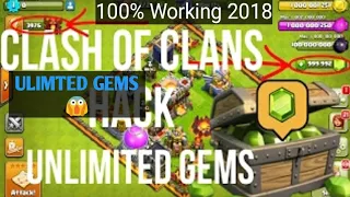 Clash of Clans Hack 2018 Get Unlimited gems 2018  (No Survey) IOS And Android  100% Working