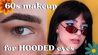 how to do 60s makeup for hooded eyes! || in depth makeup tutorial