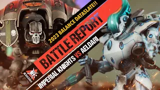 *BALANCE UPDATE* Aeldari vs Imperial Knights | Warhammer 40K Battle Report