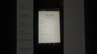 Lenovo tablet A3300hv running android 7.1.2 AEX