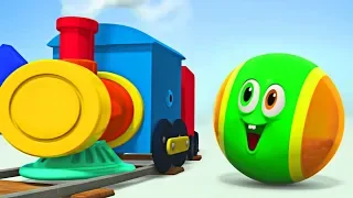 WonderBalls In Colorful Train | Funny Sounds | SQUISHY |  Cartoon For Kids |  Cartoon Candy