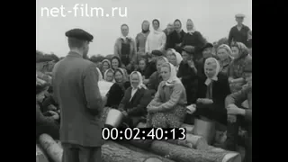 1958г. дер. Абросово колхоз Смена Пестовский район Новгородская обл