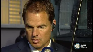 LE PAROLE DI DE BOER POST ATALANTA INTER