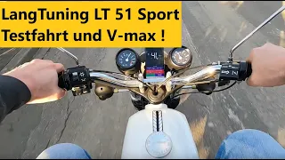 Testfahrt LangTuning Zylinder LT51 Sport. Wie schnell ist er ? GPS Messung !