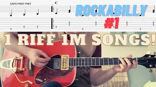 BEGINNERS ROCKABILLY guitar lesson #1 - ONE RIFF, ONE MILLION SONGS! (LOTS MORE LESSONS TO FOLLOW)!