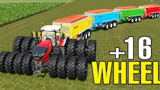 KING OF TRACTORS! TOMATO HARVEST AND TRANSPORT WITH +16 WHEEL TRACTOR! Farming Simulator 19