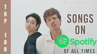 [TOP 100] MOST STREAMED SONGS BY K-ACTS ON SPOTIFY OF ALL TIMES | AUGUST 2022