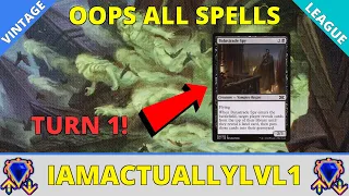 Fastest Deck in Magic the Gathering - Turn 1 Wins | Vintage Oops All Spells