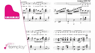 Play Edith Piaf on the piano: La Vie En Rose - Sheet Music Arrangement