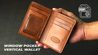 Window Pocket Vertical Wallet - Tutorial with PDF Pattern