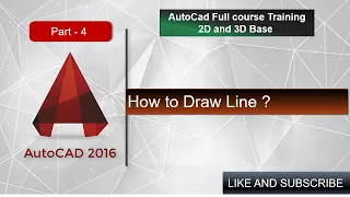 AutoCad Part-4 How to Draw Line in AutoCad T.R CAD | #TRCAD #beginners #unitset #command