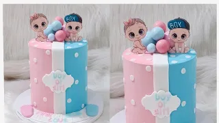 Gender Reveal Cake Baby Shower Cake