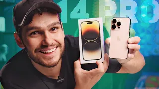 I BOUGHT THE IPHONE 14 PRO and I WAS SURPRISED! - Unboxing and First Impressions