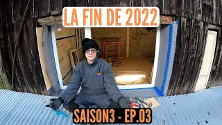 S3E03 RENOVATION GRANGE: J'OUVRE ENFIN LE BARDAGE ET JE POSE LA BAIE VITREE! (ET JE KIFFE!)