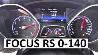 2017 FORD FOCUS RS 0-100 km/h 0-140 Acceleration Time TEST