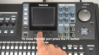 TASCAM DP-32SD & DP-24SD | Exporting Mixdown to Computer (Mac)