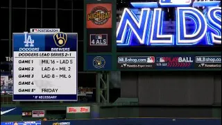 MLB the show 23 NLDS Game 4 - Los Angeles Dodgers vs Milwaukee Brewers