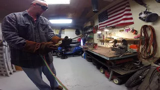 Popping acetylene torch