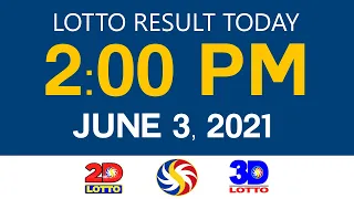 Lotto Results Today June 3 2021 2pm Ez2 Swertres 2D 3D 6D 6/42 6/49 PCSO