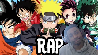 Beasts of Anime Rap CypheR| Shwabadi ft. Rustage, Chi-Chi, Cam Steady, Connor Quest! & More/REACTION