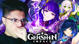 HONKAI FAN Reacts to EVERY Genshin Impact CHARACTER DEMO TRAILER