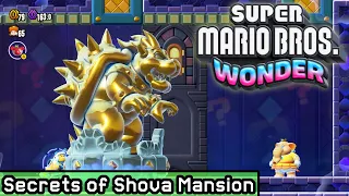 Super Mario Bros Wonder - Secrets of Shova Mansion 100% (All Seeds, Coins + Secret Exit)