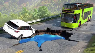 Cars vs Sinkhole x Giant Speed Bump x Width Restrictions ▶️ BeamNG Drive