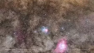 The Milky Way Seen at Four Different Wavelengths | 4K Video