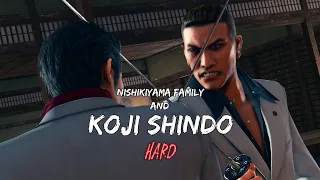 Yakuza Kiwami 2 - Nishikiyama Family Long Battle & Koji Shindo Boss Fight [HARD]