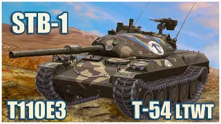 STB-1, T110E3 & T-54 ltwt. • WoT Blitz Gameplay