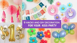 9 Stunning Hacks and Diy Decoration for Your  Kids Party